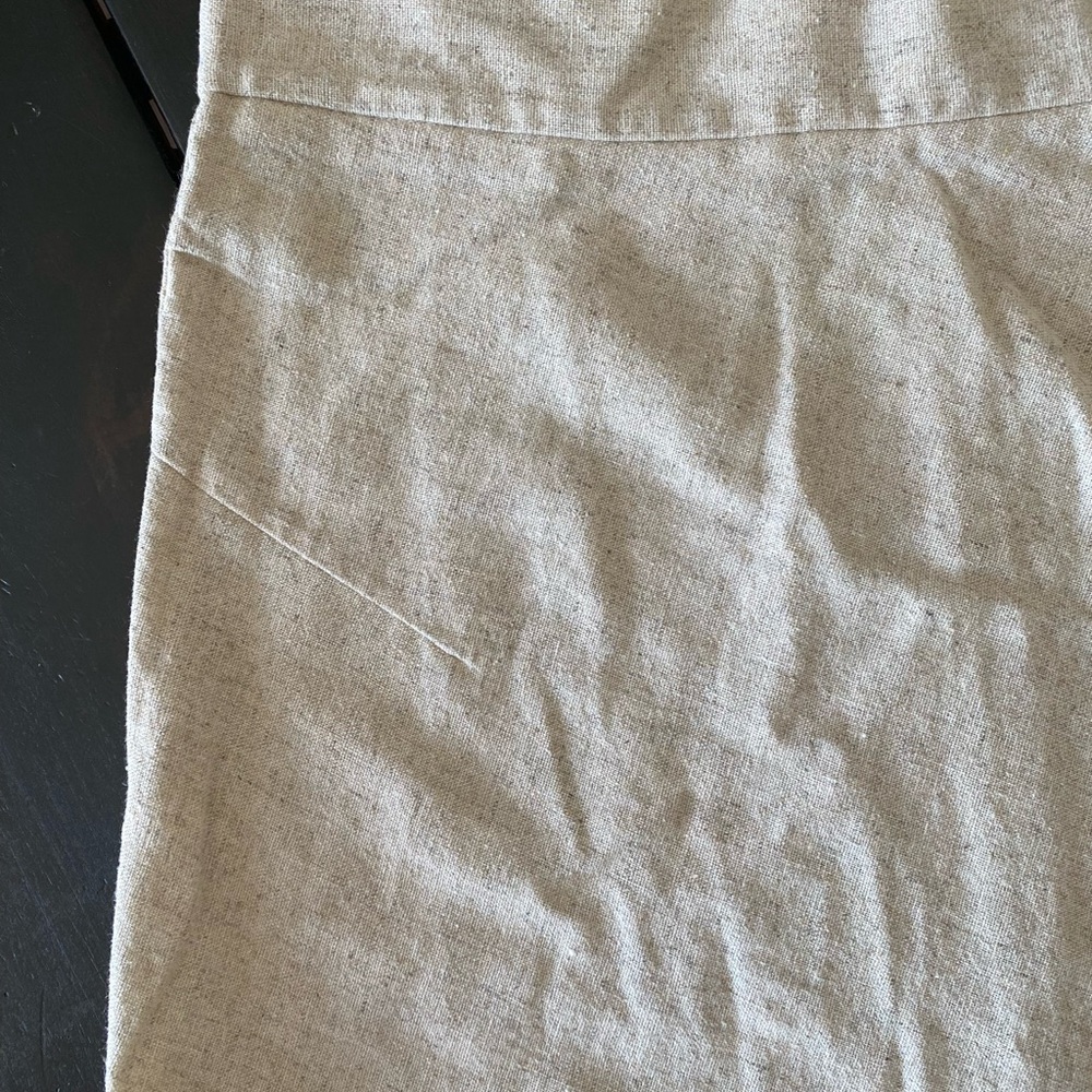 Cotton Linen Maxi Skirt - Picture 4 of 5